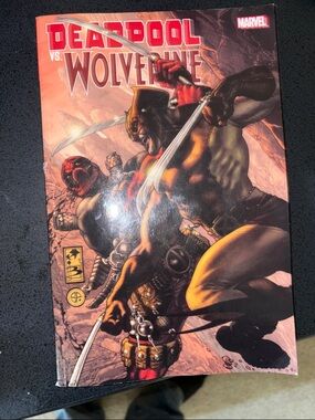 Marvel Deadpool vs. Wolverine Comic - Red, Yellow, Black